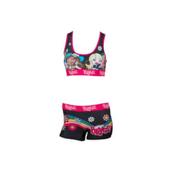 Bratz 865820-large Bratz Girls Sports Bra & Boy Short Panty Set - Large