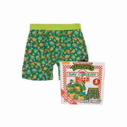 Teenage Mutant Ninja Turtles 881357-large-36- Teenage Mutant Ninja Turtles Mens Boxer Briefs in Pizza Box - Green - Large - 3 ...