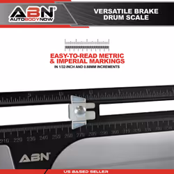 ABN Brake Measuring Tool 6.5-14.25 Inch (160-360mm) Dual Scale Combina