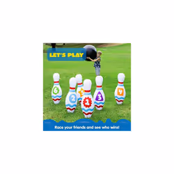JOYIN Giant Inflatable Bowling Set for Kids and Adults, Christmas Birthday Party Games, Kids Education Motor Skills Toys