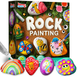 JOYIN Rock Painting Kit for Kids  Arts and Crafts for Girls & Boys Ages 6-12  DIY Supplies for Painting Rocks  Easter Craft Kits Art Set  Toddler Birt