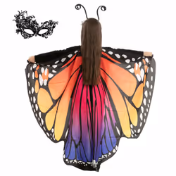 Spooktacular Creations BP-B36A-KIH2, Fancy dress wings, Orange