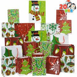 Joyin 12115, Gift wrap bag, Multicolour, Christmas, 20 pc(s)