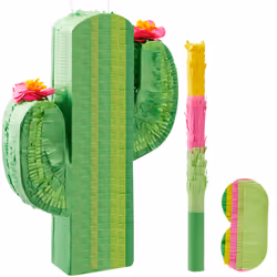 Cinco De Mayo Cactus Pinata for Kids Birthday Party  (16.75x11.25x3 in.) for Fun Fiesta Taco Party Supplies  Luau Event Photo ...
