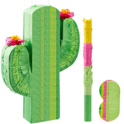 Cinco De Mayo Cactus Pinata for Kids Birthday Party  (16.75x11.25x3 in.) for Fun Fiesta Taco Party Supplies  Luau Event Photo Props  Mexican