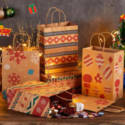 Joyin 15160, Gift wrap bag, Multicolour, Christmas, 24 pc(s)