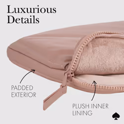Kate Spade New York Puffer Laptop Sleeve 14 Inch - Madison Rouge Nylon - for 13 to 14 inch MacBook Pro M3 Max/M3 Pro/M3/M2 Max/M2 Pro/M2/M1 Max/M1 Pro