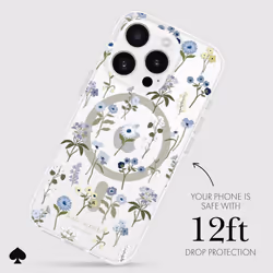 kate spade new york iPhone 16 Pro Case - Compatible with MagSafe - Designer Phone Case - Precious Bloom