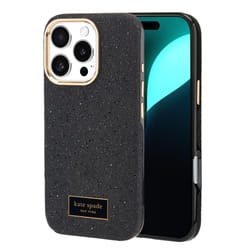kate spade new york iPhone 16 Pro Case - Compatible with MagSafe - Designer Phone Case - Crystal Pave Nightfall
