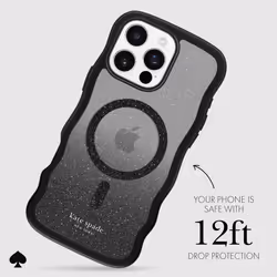 kate spade new york iPhone 16 Pro Max Case - Compatible with MagSafe - Designer Phone Case - Wavy Nightfall