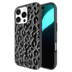kate spade new york iPhone 16 Pro Case - Compatible with MagSafe - Designer Phone Case - City Leopard Black