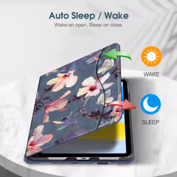 Case Compatible with iPad 10th Generation (2022) 10.9 Inch, Multi-Angle Viewing Protective Stand Cover with Pencil