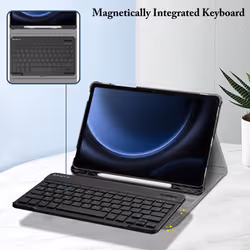 Fintie Keyboard Case for Samsung Galaxy Tab S9 FE 5G 10.9 Inch/Galaxy Tab S9 11 Inch 2023 with S Pen Holder  Slim Stand Cover Detachable Wireless Blue