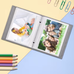 Fintie Photo Album 4x6 Photos - 52 Photos Small Mini Capacity Premium Vegan Leather Cover Photo Album  Portable Wallet Photo Album for Family Wedding