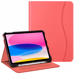 Case Compatible with iPad 10th Generation (2022) 10.9 Inch, Multi-Angle Viewing Protective Stand Cover with Pencil Holder & P ...