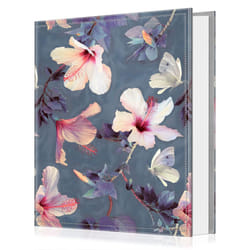 Fintie Photo Album 4x6 Photos - 600 Pockets Large Capacity Photo Book Cover for Family Wedding Anniversary Baby Vacation Pictures  Blooming Hibiscus