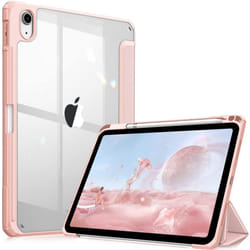 Hybrid Case Compatible with iPad 10th Generation 2022 (10.9 Inch) - [Ultra Slim] Shockproof Clear Cover with Built-in Pencil Holder, Auto Wake/Sleep,