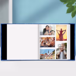 Fintie Photo Album 4x6 Photos - 600 Pockets Large Capacity Photo Book Cover for Family Wedding Anniversary Baby Vacation Pictures  Blue