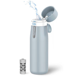 PHILIPS Filtered Water Bottle  Insulated Stainless Steel Water Purifier Bottle for Daily Life & Travel  BPA Free with GoZero Everyday Filter for Clean