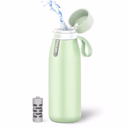 PHILIPS GoZero Everyday Insulated Stainless Steel Water Bottle Everyday Tap Water Filter BPA Free Transform Tap Water into He ...