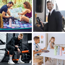 Philips GoZero Everyday Insulated Stainless Steel Water Bottle with Philips Everyday Tap Water Filter BPA Free Transform Tap Water into Healthy Tastie
