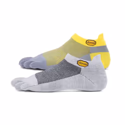 Vibram Five Fingers Ankle Socks Breathable Low Cut Gym Trainer Liners Twin Pack - S