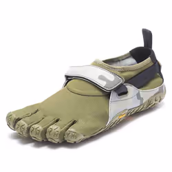 Vibram Mens Five Fingers Evo Trail Shoes Spyridon Barefoot Running Trainers - 42 EU, Dark Green/Camo