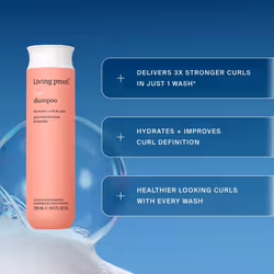 Living Proof Curl Shampoo  for Wavy  Curly  and Coily Hair  Strengthens and Defines Curls  8 oz