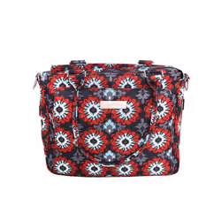 JuJuBe Be Classy Structured Multi-Functional Diaper Bag/Purse  Classic Collection - Sweet Scarlet