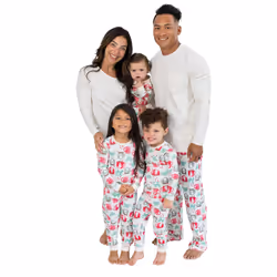 Burt's Bees Baby Unisex Baby 1-Piece Family Jammies Matching Holiday Organic Cotton Pajamas  Mugs of Happiness  6-9 Months