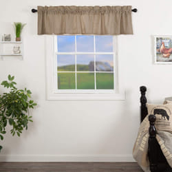 VHC Brands  Sawyer Mill Ticking Stripe Valance  Black  16x73