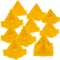 US Art Supply Yellow cone canvas and cabinet Door Risers - Acrylic and Epoxy Pouring Paint canvas Support Stands Pack of 50 g ...