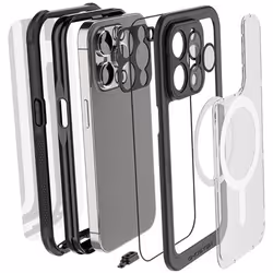 Ghostek GHOCAS3182 mobile phone case 15.5 cm (6.12") Cover Black, Transparent