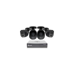 Swann Security CCTV Kit, 4 Channel 1080p Full HD 1TB HDD DVR-4580 with 4 x PRO-1080MSB Black Enforcer Bullet Analogue CCTV Cameras - Works w