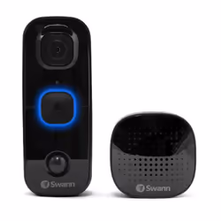 Swann SWIFI-BUDDY-EU, 1920 x 1080 pixels, 1080p, Passive infrared (PIR) sensor, 5 m, Black, Indoor & outdoor