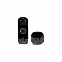 Swann Security Buddy Wireless Video Doorbell, 1080p, Heat & Motion Sensing, Night Vision, 2-Way Audio - Black
