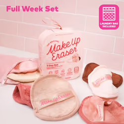 The Original MakeUp Eraser  7-Day Set  Erase All Makeup with Just Water  Including Waterproof Mascara  Eyeliner  Foundation  Lipstick  Sunsc