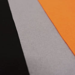 Singer Fabric  100% Polyester  36 inch  Black  Grey  Orange  3 PCs Felt Precut