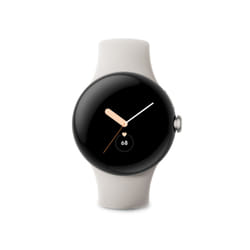Google Pixel Watch AMOLED 41 mm Digital Touchscreen Silver Wi-Fi GPS (satellite)