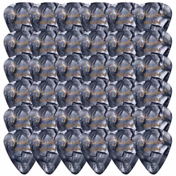 Fender Premium Celluloid 351 Shape Picks Medium Black Moto - 36 Pack