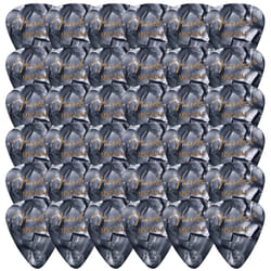 Fender Premium Celluloid 351 Shape Picks  Medium  Black Moto - 36 Pack