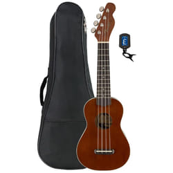 Fender Venice Soprano Ukulele - Natural Bundle with Gig Bag and Tuner