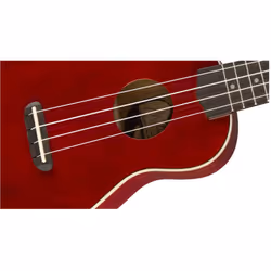 Fender Venice Soprano Ukulele - Cherry Bundle with Gig Bag and Tuner