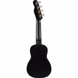 Fender Venice Soprano Ukulele - Black Bundle with Gig Bag  Tuner  and Austin Bazaar Instructional DVD