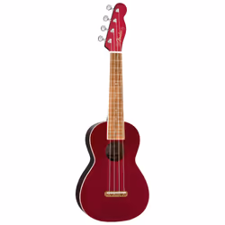 Fender Monterey Concert Ukulele - Cherry Bundle with Gig Bag  Tuner  and Austin Bazaar Instructional DVD