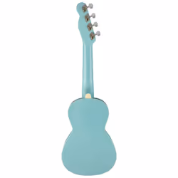 Fender Monterey Concert Ukulele - Daphne Blue Bundle with Gig Bag  Tuner  and Austin Bazaar Instructional DVD