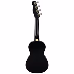 Fender Monterey Concert Ukulele - Black Bundle with Gig Bag  Tuner  and Austin Bazaar Instructional DVD