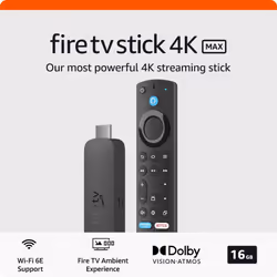 Amazon Fire TV Stick 4K Max streaming device 16gb | supports Wi-Fi 6E