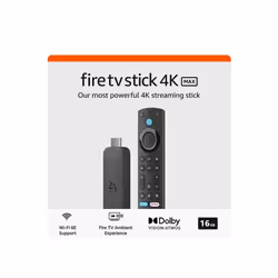 Amazon Fire TV Stick 4K Max streaming device 16GB Wi-Fi 6E,