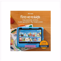 Amazon Fire HD 10 Kids tablet ages 3 to 7, 10.1" brilliant screen,